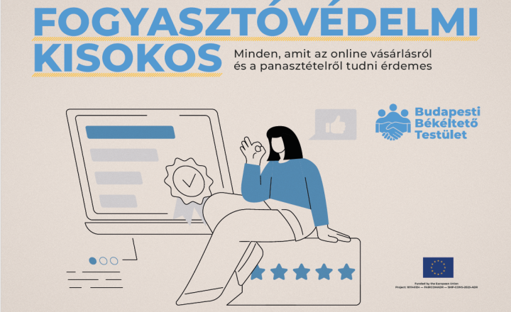 Egy fiatal fogyasztó interneten vásárol
