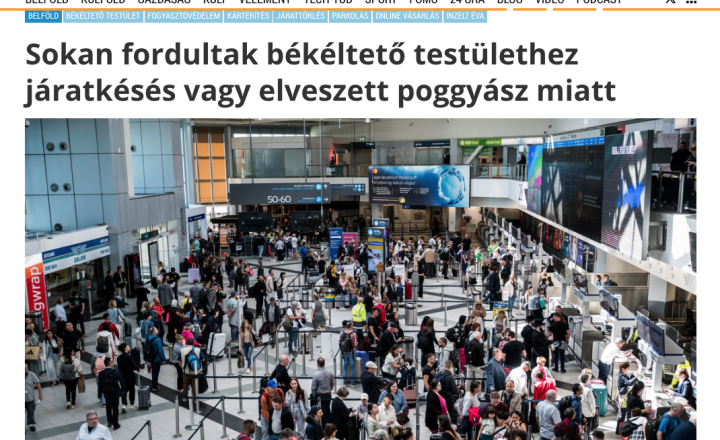 A Budapesti Békéltető Testület sajtómegjelenése
