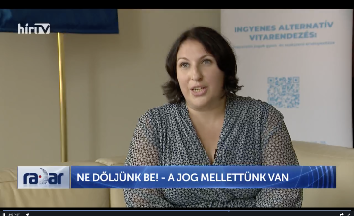 Dr. Inzelt Éva, a Budapesti Békéltető Testület nyilatkozik a sajtónak