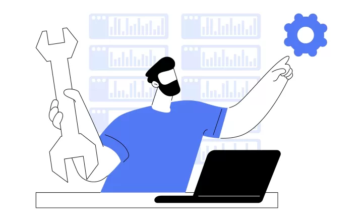 Egy felhasználó próbálja kideríteni, hogy miért nincs internet a számítógépén. 