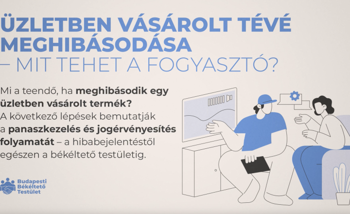 Üzletben vásárolt tartós fogyasztási cikk meghibásodása – mit tehet a fogyasztó?